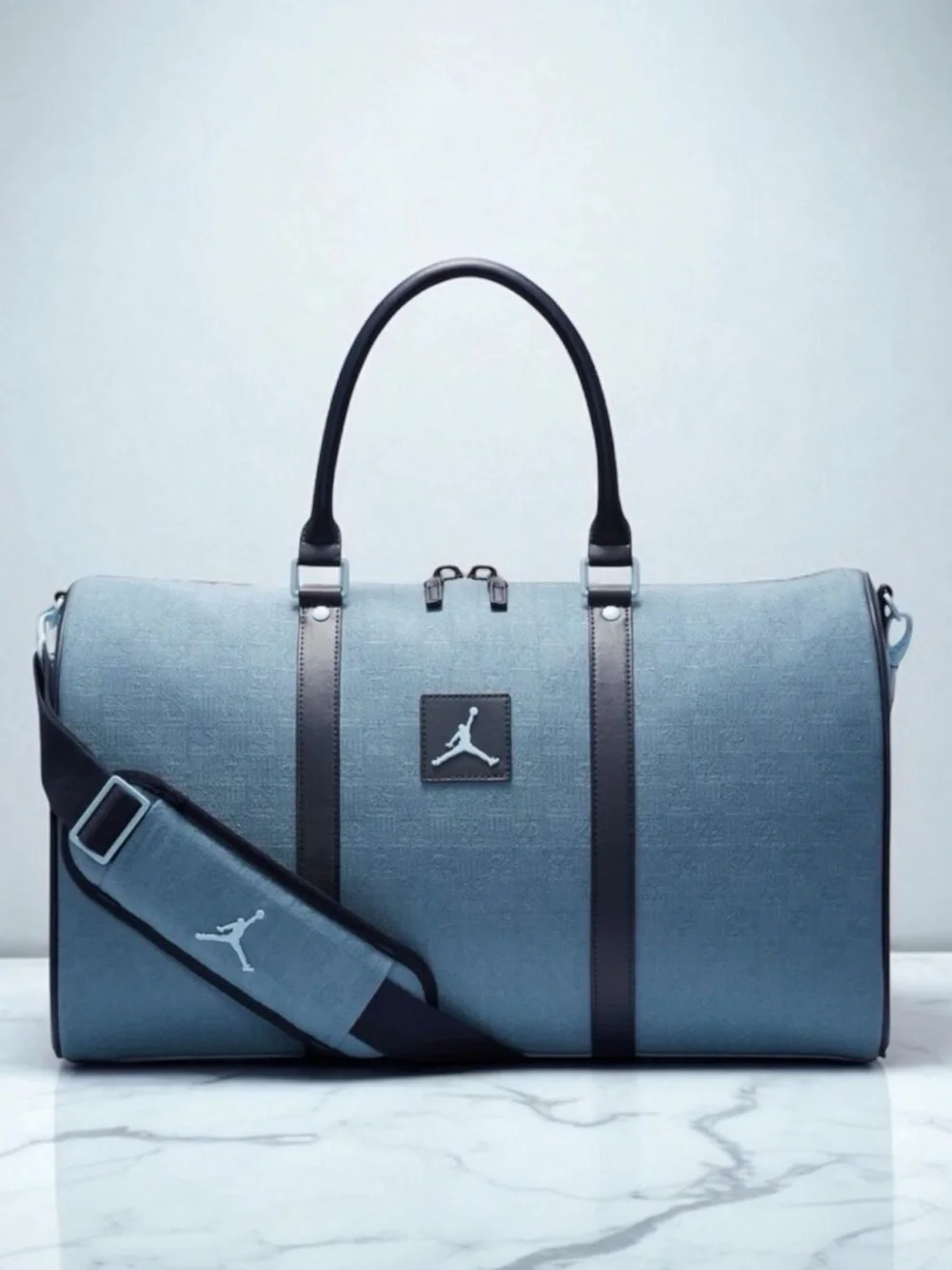Jordan Duffle Bag WMNS Blue Weekender Monogram‎ Nike MA0759-M0S Carry On Sz 25L
